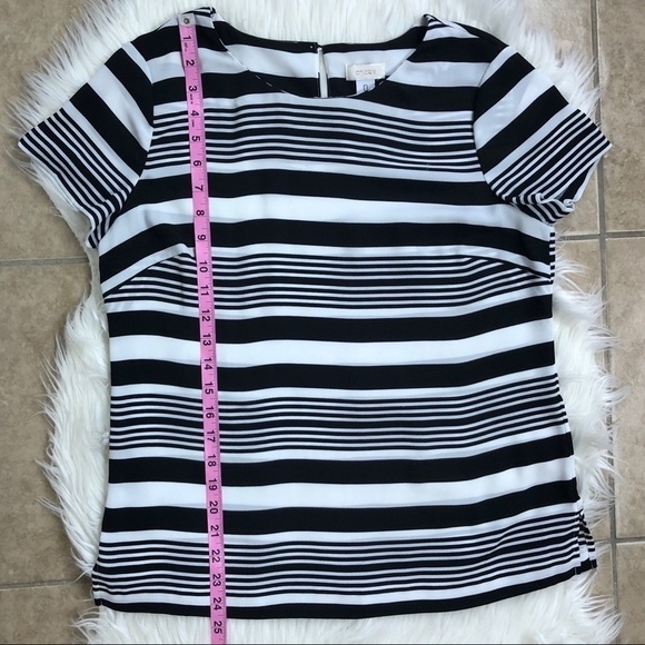 Chico’s Striped Black and White Blouse - Picture 7 of 8